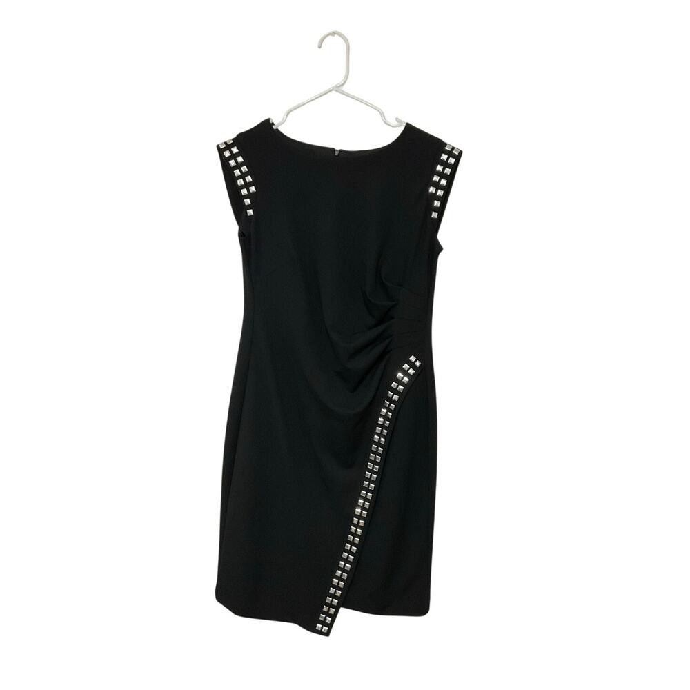 NWT Shelby & Palmer Sleeveless Stretch Sheath Dress Womens Sz 8 Medium Studded